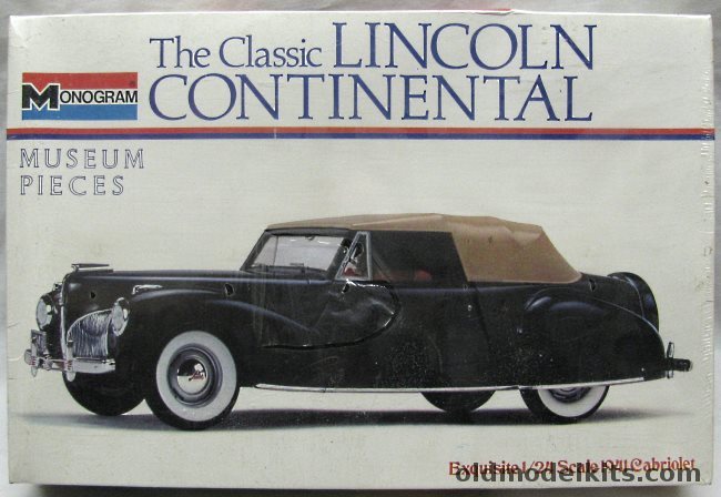 Monogram 1/24 1941 Lincoln Continental Convertible, 8206 plastic model kit